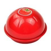 XIANXIAN Tomato-Shaped Refrigerator Storage Containers - Vegetable Fruit Organizer with Lids for Onions, Garlic \u0026 Produce Freshness Preservation